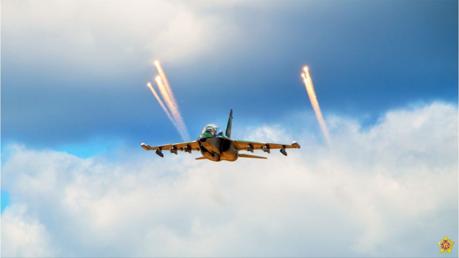 Оперативно-тактического учения с родами войск ВВС и войск ПВО. Фото: Министерство обороны Республики Беларусь.