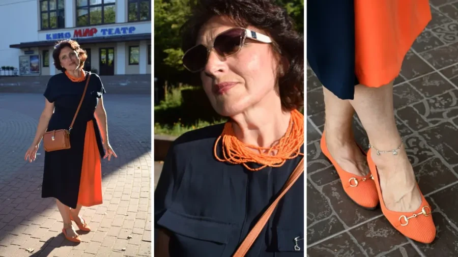 Образ для выхода в гости, для занятий в академии «50+».