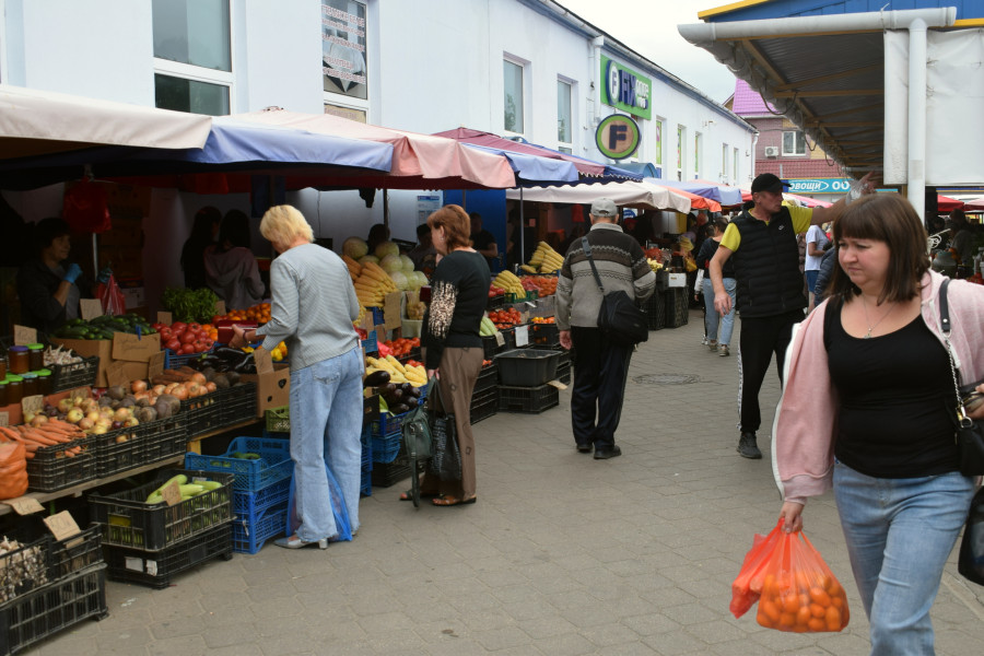 Бобруйск, 22 августа 2025 года. Рынок на Красноармейской.