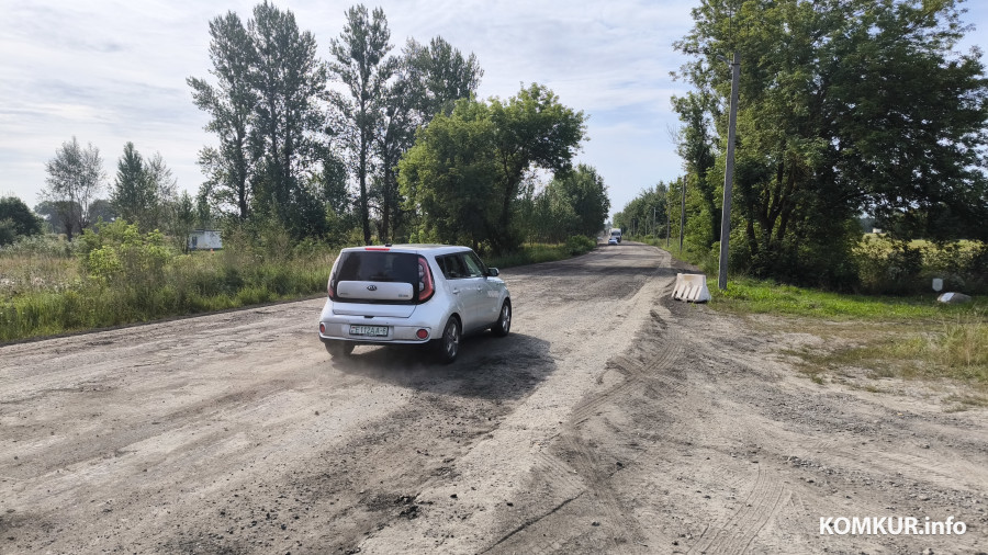 8.08.2025. Бобруйск. Текущий ремонт улицы Славянской ведет ДСУ-16.