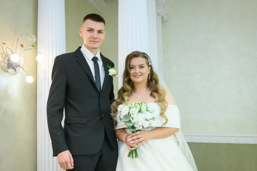 01.08.2025. Отдел ЗАГС Бобруйского горисполкома. Свадьба Даниила и Ульяны Бердниковичей. Фото: Александр Чугуев. 