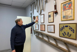 Бобруйский богатырь пожарный Николай Рудковский. 60-килограммовую лестницу легко подхватывал одной рукой