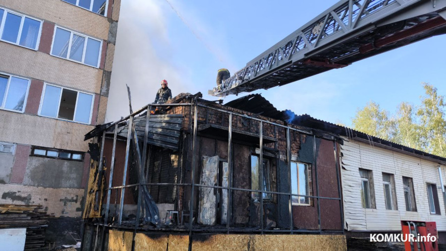 Бобруйск, 14 сентября 2025 года. Пожар в кафе «Авиатор»