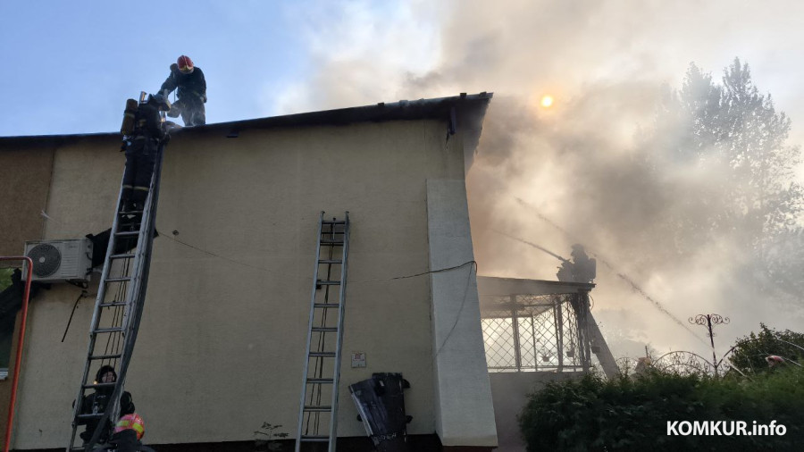 Бобруйск, 14 сентября 2025 года. Пожар в кафе «Авиатор»