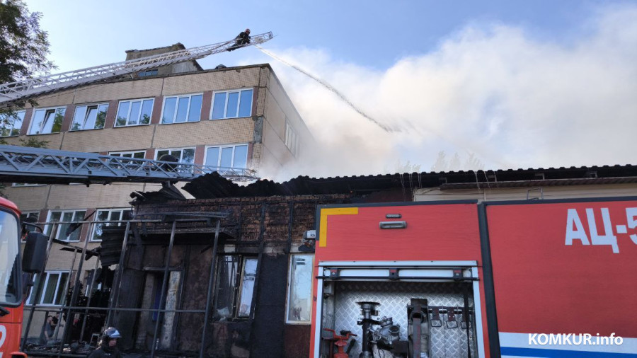 Бобруйск, 14 сентября 2025 года. Пожар в кафе «Авиатор»