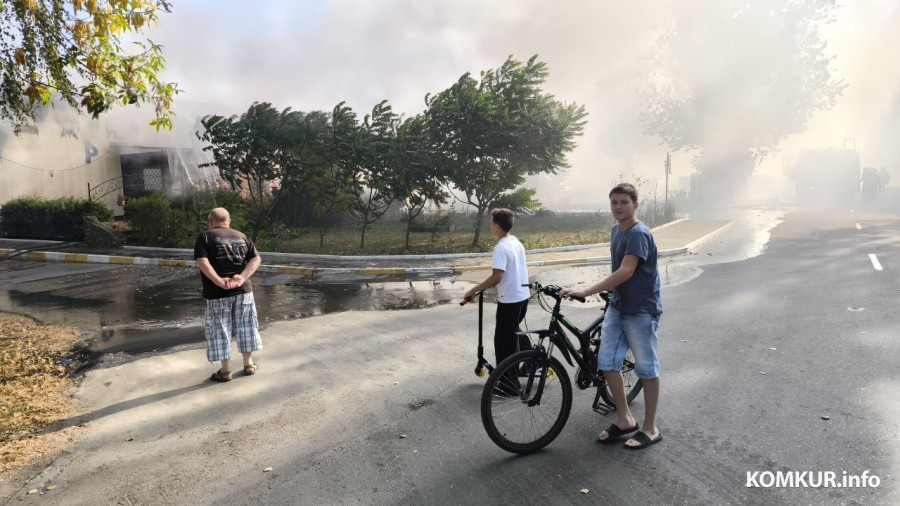 Бобруйск, 14 сентября 2025 года. Пожар в кафе «Авиатор»