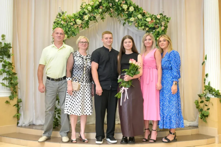 05.09.2025. Бобруйский ЗАГС. Свадебная пара. Елизавета и Ян.