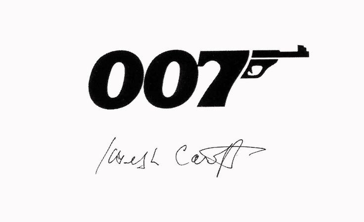 Логотип бондианы Джо Кароффа с автографом автора.