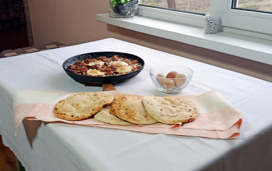  Снежань 2025 г. Стравы, прыгатаваныя ў печы.