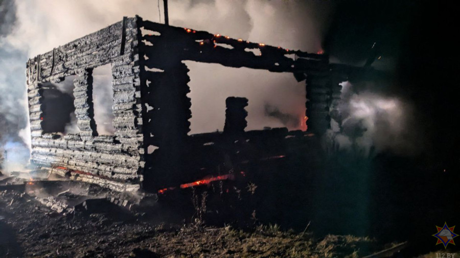 Пожар в Кличевском районе: в сгоревшем доме найден погибшим пожилой мужчина