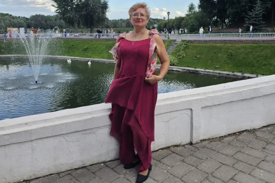 Алла Алешкевич на балу в Гомеле.