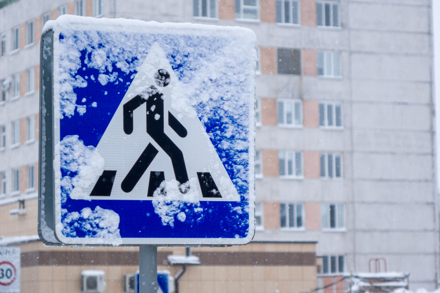 Снегопад начинается в Бобруйске. МЧС предупреждает о сложных метеоусловиях