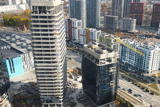 Самый высокий небоскреб в Беларуси строится в Минске 