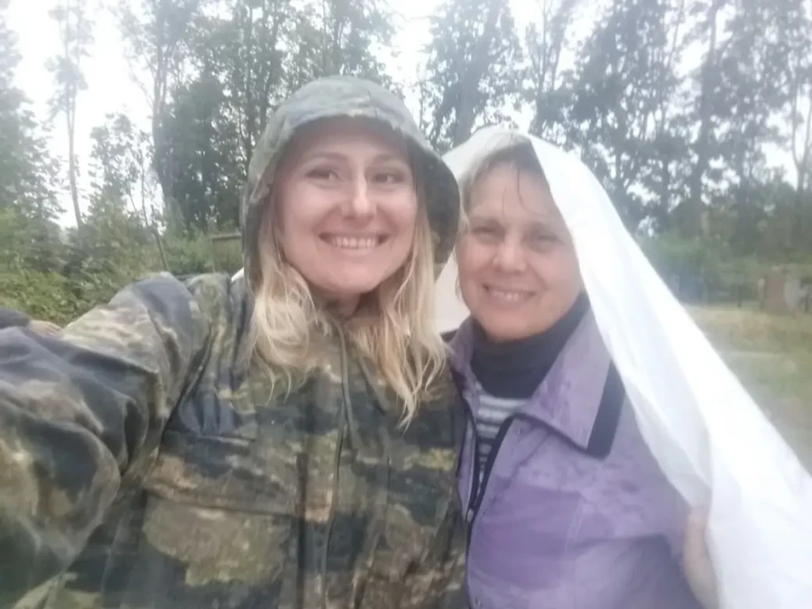 Семья тоже участвует в проекте: Галина Беляева и ее мама Елена Дмитриевна Вепринцева.