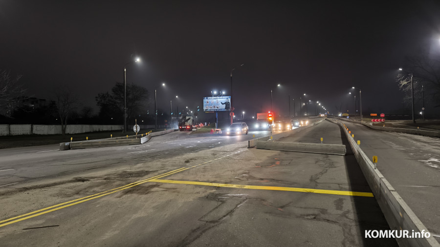 28.11.2025. Новая схема движения у путепровода на станции «Бобруйск» уже действует.