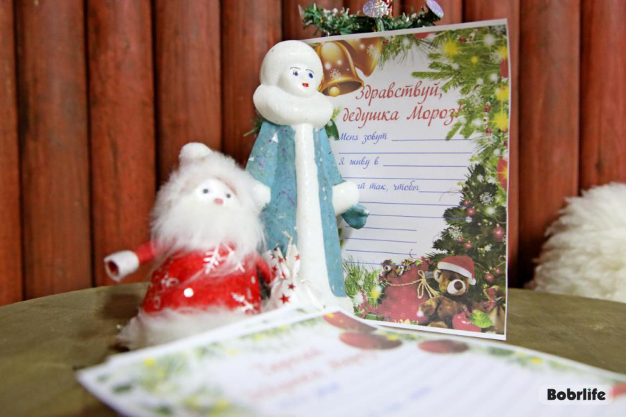 Декабрь, 2025 года. Бобруйск, детский парк, улица Пушкина. Резиденция Деда Мороза