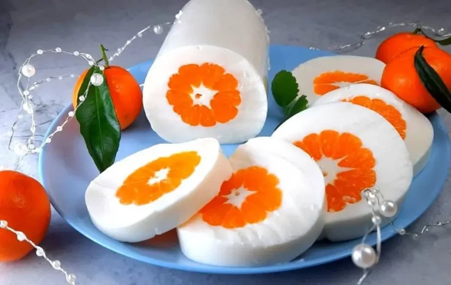 Десерт из мандаринов без выпечки.