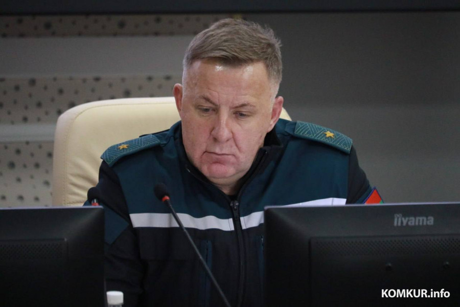 2025 год, ноябрь. Александр Худолеев на учениях МЧС на Белорусской АЭС.