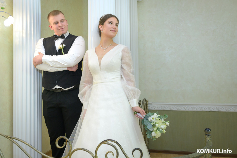 20.12.2025. Отдел ЗАГС Бобруйского горисполкома. Свадебная пара. Анастасия и Данила.