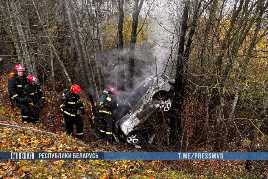19.20.2025 г. ДТП в Кричевском районе. Фото МВД РБ