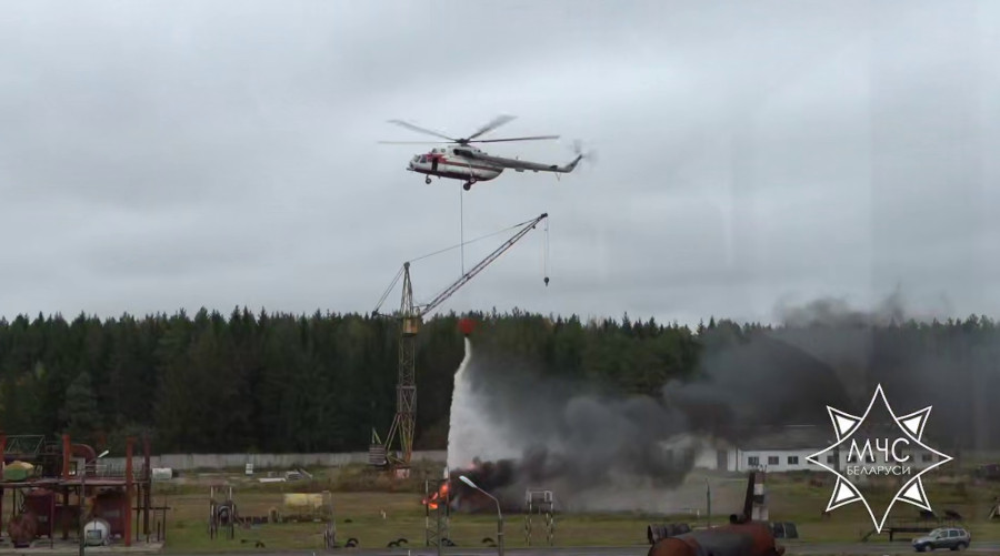 21.10.2025 г. На полигоне МЧС проходят учения гражданской обороны. Фото: МЧС Беларуси