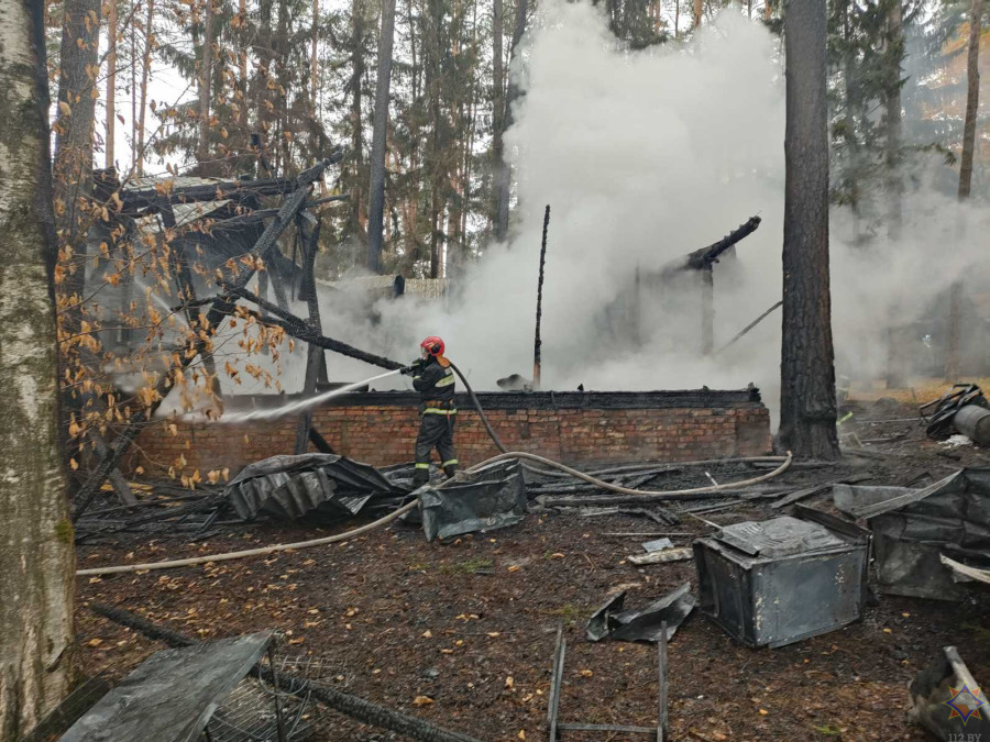 В Кировском районе горел пищеблок на базе отдыха «Чигиринка»