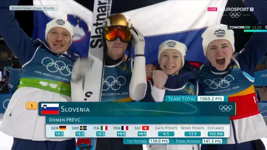 10.02.2026, Олимпийские игры.. Словения – чемпион! Брат и сестра Превцы в центре