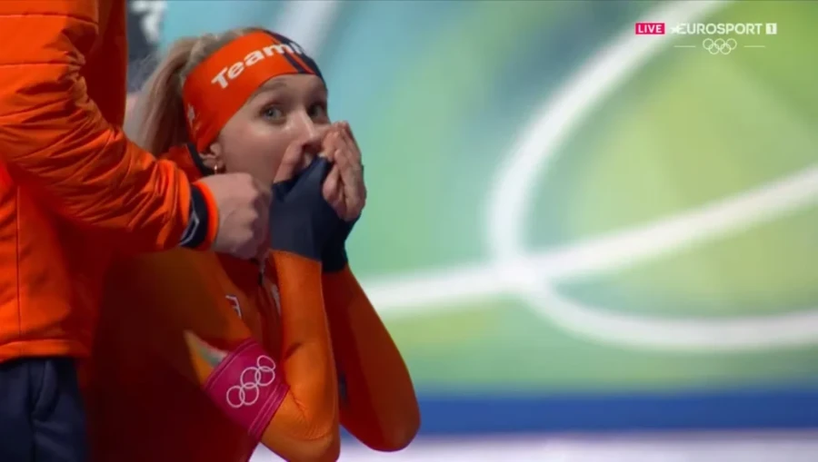 11.02026, Олимпийские игры. Мерэл Конайн (Нидерланды) не верит в серебро