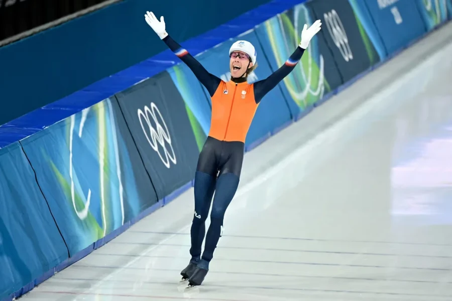 21.02.2026, Олимпийские игры. Йорит Бергсма (Нидерланды), чемпион в 40 лет