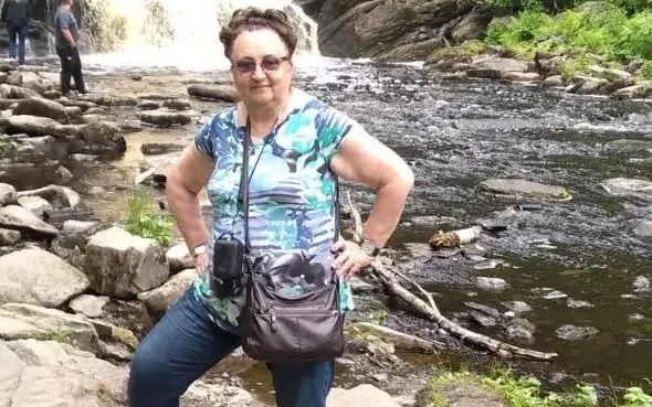 Галина Васильевна Михеева во время поездки в Карелию в 2025 году. Фото из личного архива