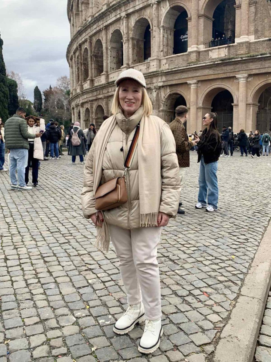 Наталья Ходакова на экскурсии в Риме. Фото из личного архива