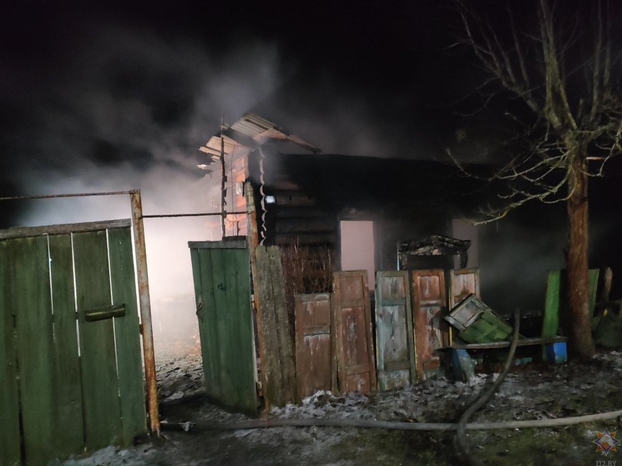 17.02.2024 г. Кировский район, д. Стража. Фото: Могилевское областное УМЧС