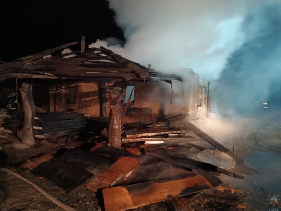 19.02.2024 г. Осиповичский район, агр. Протасевичи. Фото: Могилевское областное УМЧС.