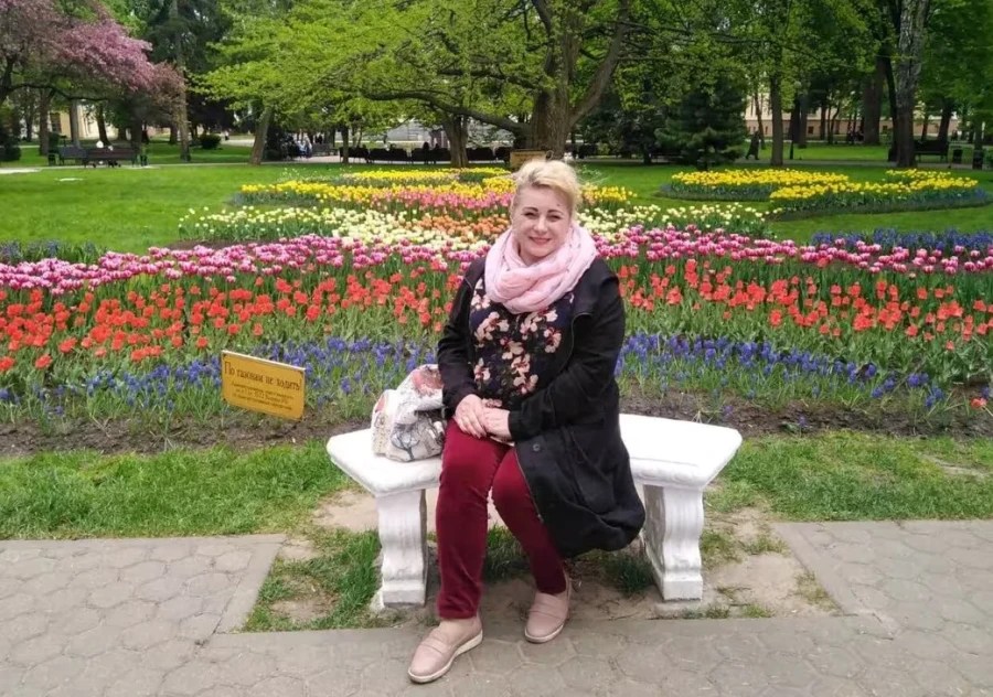 Ирина Прокопчик на экскурсии в Гомеле.