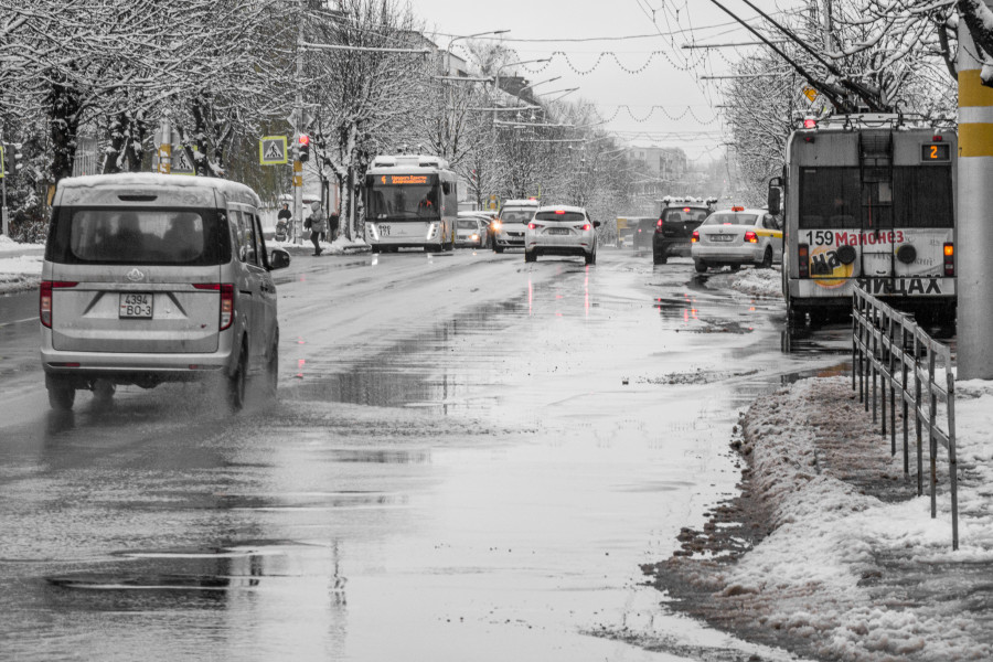 Первый снегопад 2025 года. За сутки выпало 8 см снежного покрова