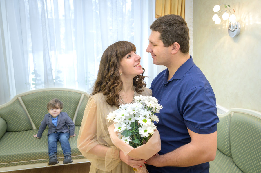 31.12.2025. Отдел ЗАГС Бобруйского горисполкома. Свадебная пара. Марина и Александр