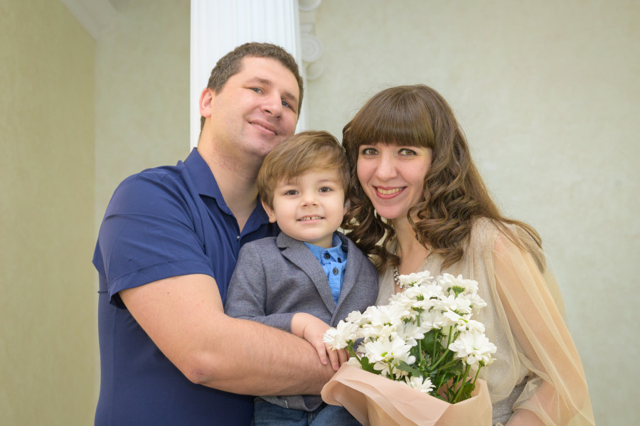 31.12.2025. Отдел ЗАГС Бобруйского горисполкома. Свадебная пара. Марина и два Александра