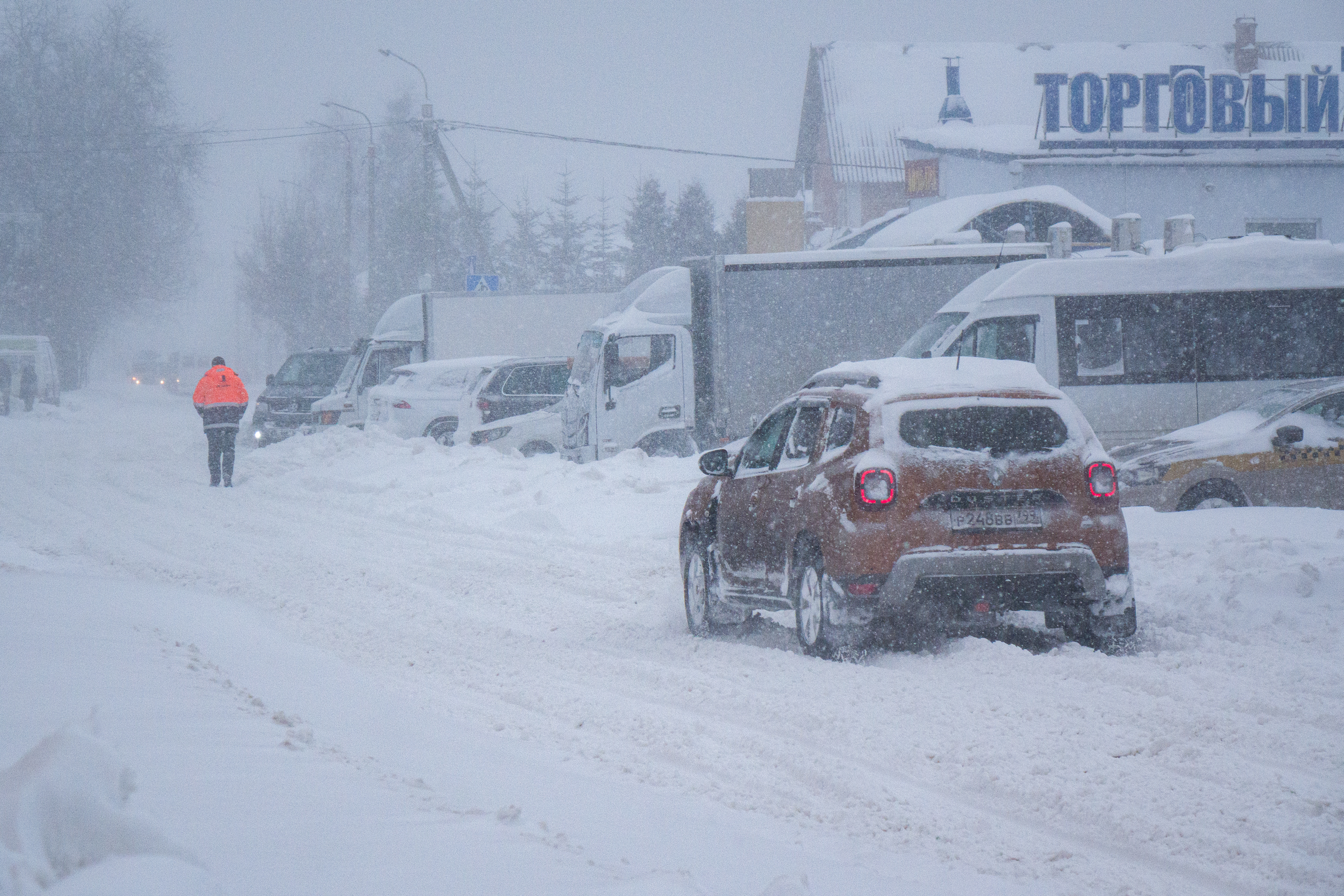 Циклон Улли принес в Бобруйск обильные снегопады
