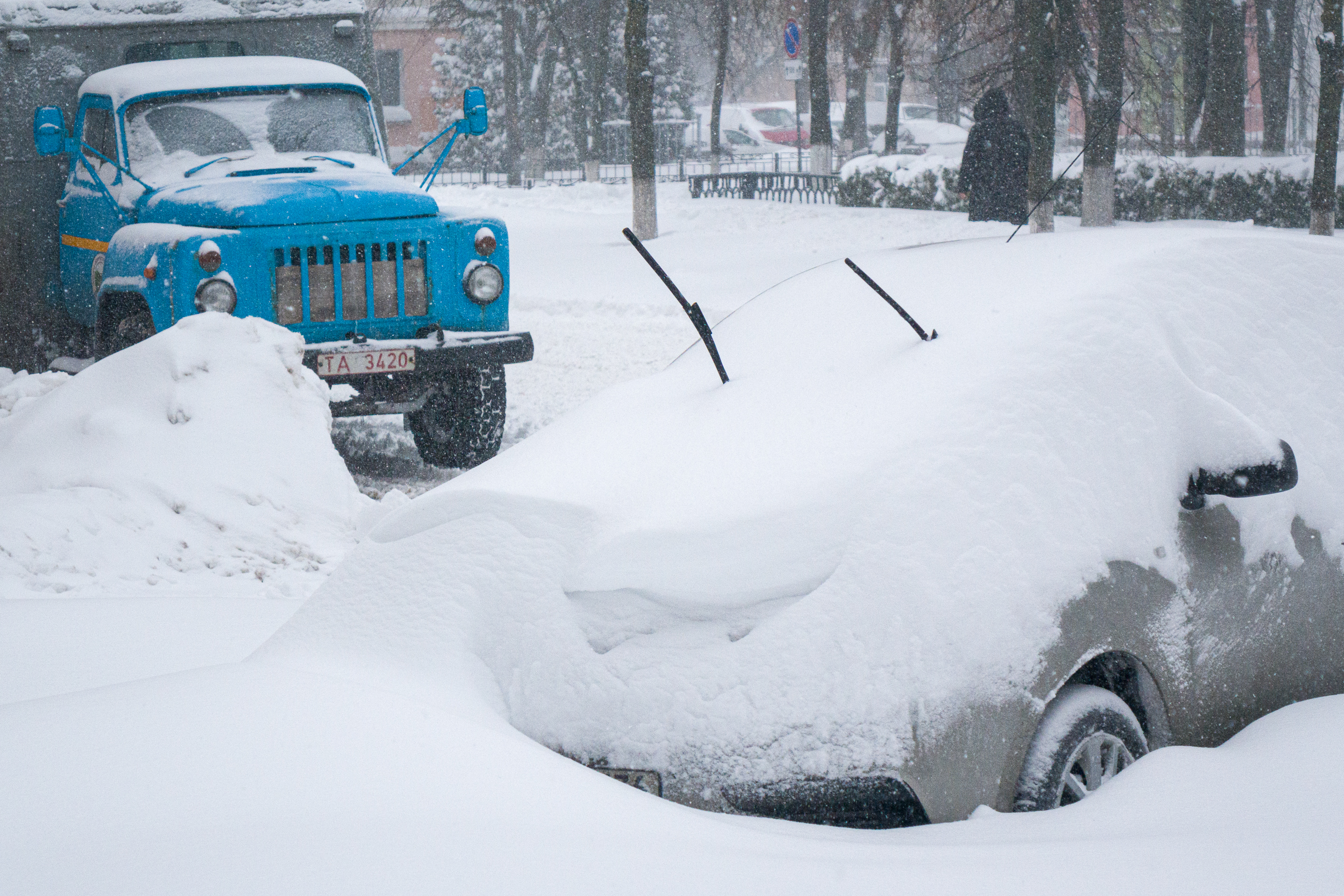 Циклон Улли принес в Бобруйск обильные снегопады