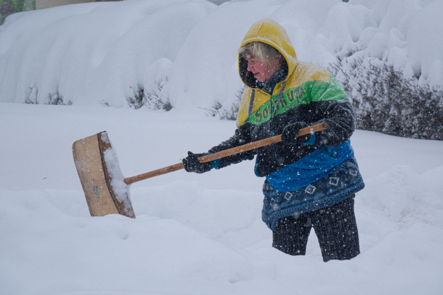 Циклон Улли принес в Бобруйск обильные снегопады