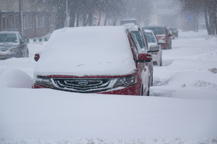 Циклон Улли принес в Бобруйск обильные снегопады