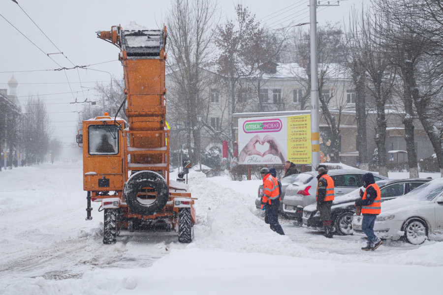 Циклон Улли принес в Бобруйск обильные снегопады