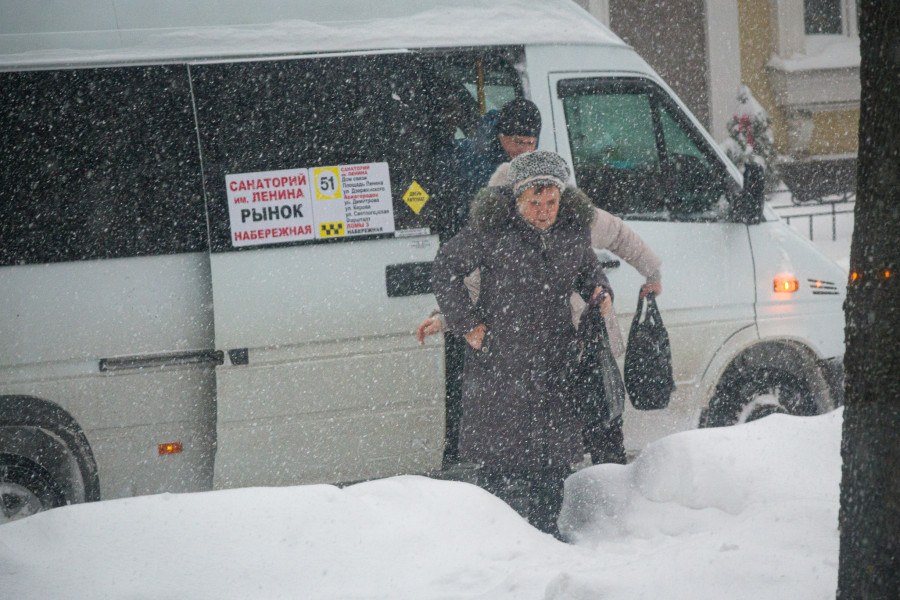 Циклон Улли принес в Бобруйск обильные снегопады