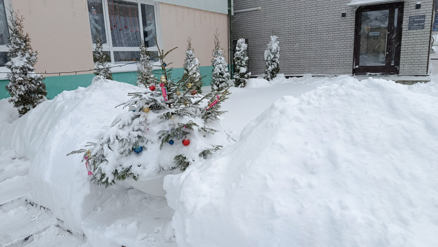 Циклон «Улли» в Глуске, 9 января. Фоторепортаж 