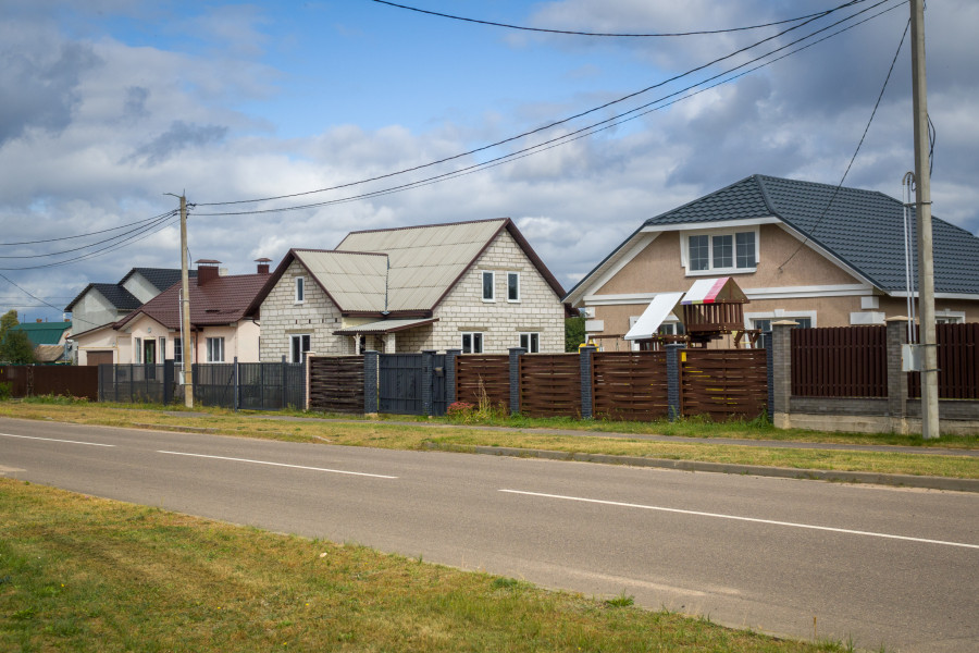 Усадебная застройка на улице Тенистой.