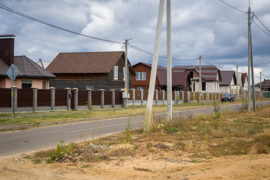 Усадебная застройка на улице Тенистой.