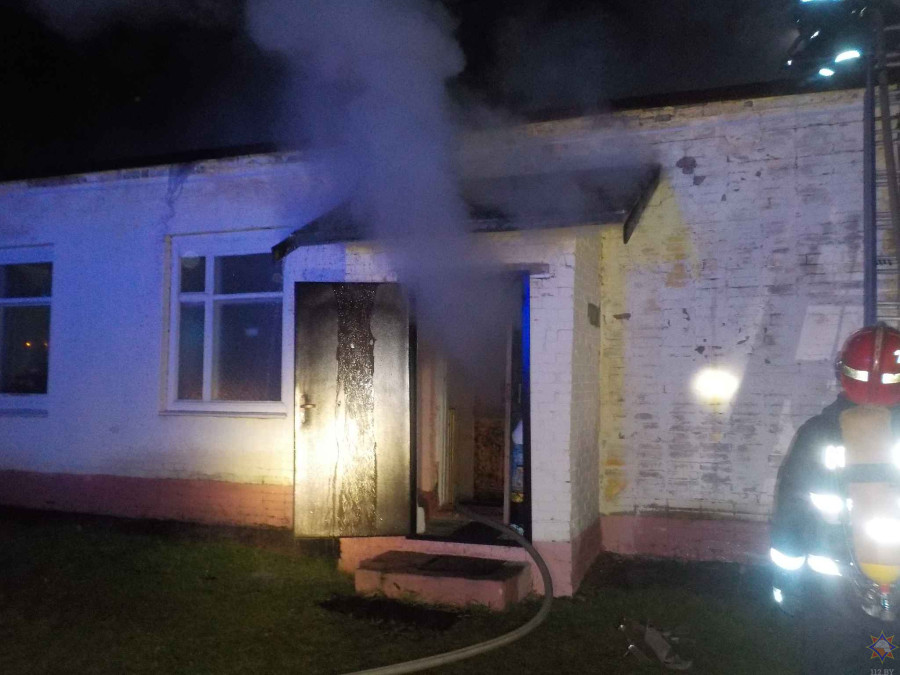 В Бобруйске горел банный комплекс 