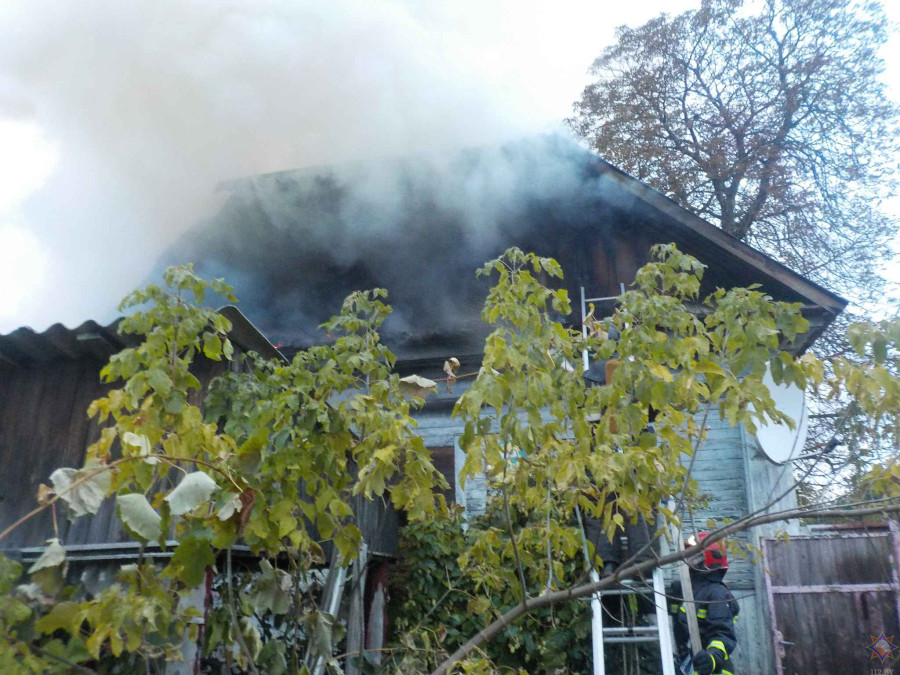 06.10.2025 г. Бобруйск. Пожар на ул. Халтурина.