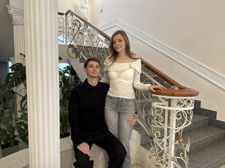 30.01.2026 г. Могилев, ЗАГС. Молодожены недели: Виктория Филимоненко и Антон Якубенок.