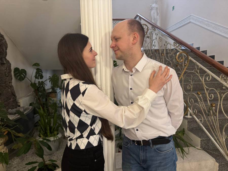 06.02.2026 г. Могилев. ЗАГС. Свадебная пара недели: Михаил и Наталья. 